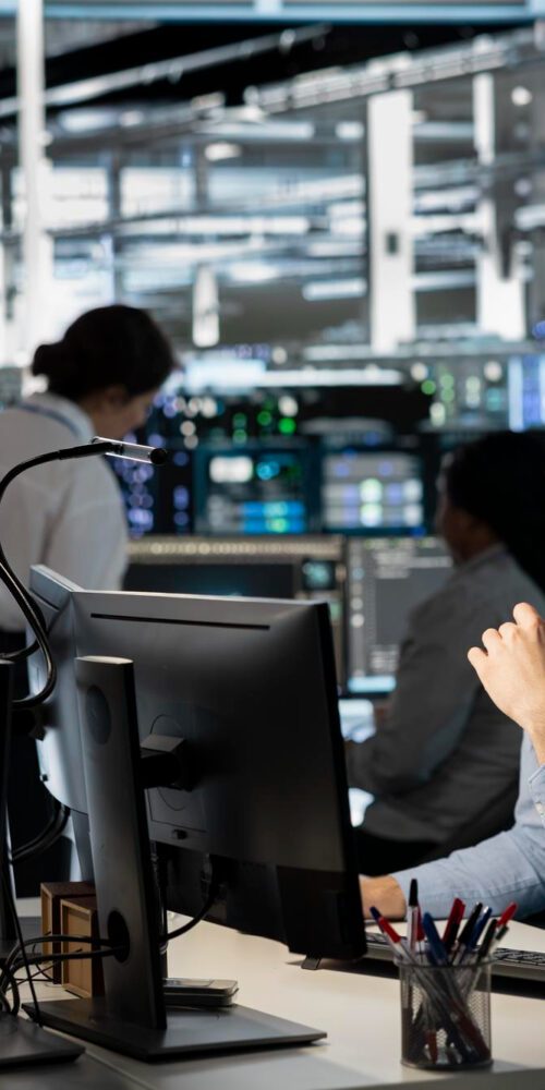 IT technician working